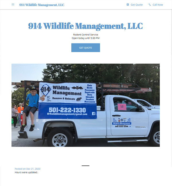 Little Rock Wildlife Control